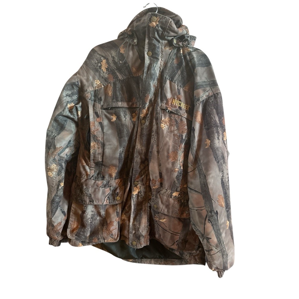 Hycreek Camo Hunting Outdoor Jacket Men's XL Hood Smart‎ Tex Tech Wear Durable
